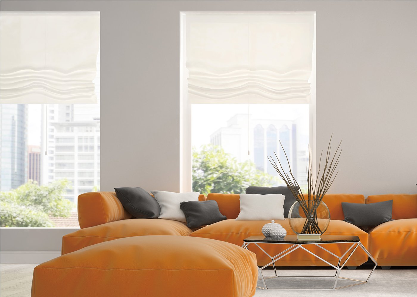 Soft fabric warmth that finishes a space